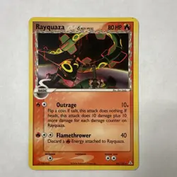 Pokemon TCG Rayquaza 26/110 Holon Phantoms Delta Species Rare Regular Eng 2006 - Image 1