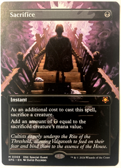 MTG Sacrifice (Borderless) Duskmourn Special Guests 69 NM - Image 1