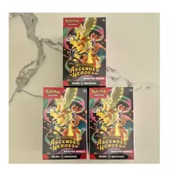 Pokemon TCG Mega Evolution Ascended Heroes Booster Box Bundle 3 Boxes English - Image 1