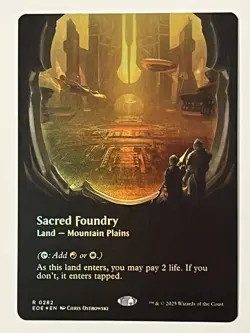 Sacred Foundry (Borderless) Edge of Eternities Foil MTG NM - Image 1