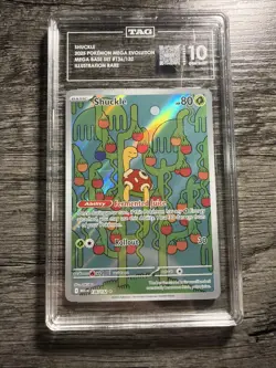 SHUCKLE 2025 POKEMON MEGA EVOLUTION ILLUSTRATION RARE #136/132 TAG 10 - Image 1