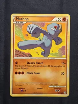 Machamp Rare Triumphant 26/102 Machoke 40/102 Machop 67/102 Pokemon 2010 LP - Image 2