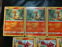 Charmander 18/147 & Charmeleon Battle Academy Stamped Pokemon Card Set Of 7 LP - Image 2