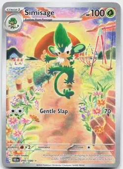 Simisage 090/086 Holo Illustration Rare Black Bolt Pokemon Near Mint - Image 1
