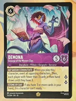 Disney Lorcana Whispers In The Well DEMONA Legendary #55/204 EN Non-Foil f - Image 1