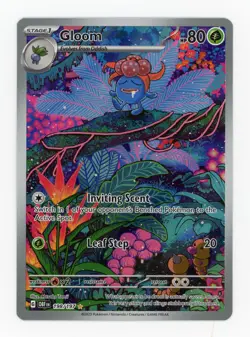 Gloom 198/197 Illustration Rare Pokemon TCG SV03: Obsidian Flames NM - Image 1