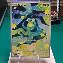 Nintendo Pokemon TCG Budew Astral Radiance Reverse Holo 221/189 English 2022 - Image 1