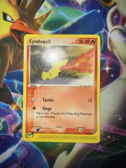 Pokemon Card Cyndaquil Sandstorm 59/100 2003 Moderately Played - Image 1