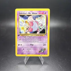 Sabrina's Mr. Mime 94/132 Pokemon TCG 1st Edition Gym Heroes NM Vintage 2000 -j - Image 1