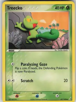 Pokemon TCG Treecko Common Crystal Guardians 67/100 - Image 1