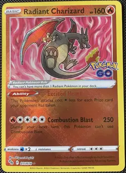 Radiant Charizard 011/078 Pokemon GO Holo - Pokemon Card - Image 1