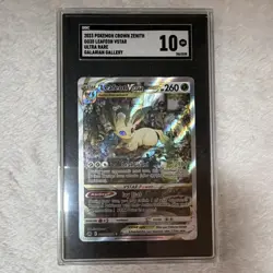 2023 POKEMON CROWN ZENITH GG LEAFEON VSTAR FULL ART GG35/GG70 SGC 10 - Image 1