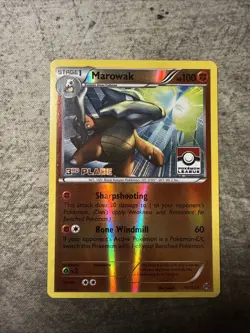 Marowak 78/162 Pokemon League 3rd Place Promo Stamp Reverse Holo Card - Image 1