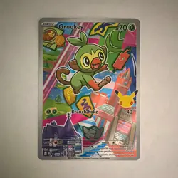 Nintendo Grookey 052 MVP Promo Holo Pokemon TCG Card EN HP70 2023 - Image 1