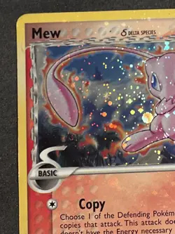 Pokemon Pop Series 5 MEW Card 3/17 ERROR card Inverted Back HP/DMG Nice Holo - Image 3