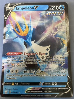 Pokemon TCG 2021 Battle Styles Empoleon V 040/163 Holo Rare V NM/M Free Shipping - Image 1