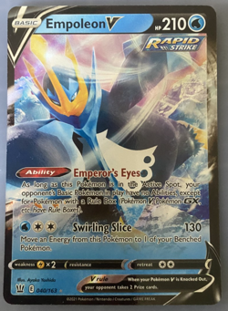 Pokemon TCG 2021 Battle Styles Empoleon V 040/163 Holo Rare V NM/M Free Shipping - Image 2