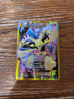 2016 POKEMON XY FATES COLLIDE #125/124 ALAKAZAM EX SECRET RARE Near Mint - Image 1
