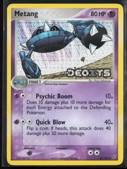 Metang 40/107 EX Deoxys 2005 Reverse Holo Pokemon Card - Image 1