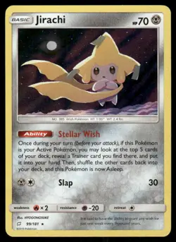POKEMON JIRACHI DECK EXCLUSIVES 99/181 R MP - Image 1