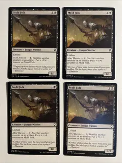 4x Baldur's Gate Mold Folk NM/M Magic The Gathering Mtg - Image 1