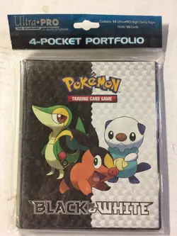 Pokemon Ultra-pro 4 Pocket Binder For BW1 Set, Holds 80 Cards TCG CCG - Image 1