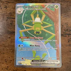 Pokemon TCG Spidops ex Scarlet & Violet Base Set 243/198 Holo SIR NM/M - Image 1