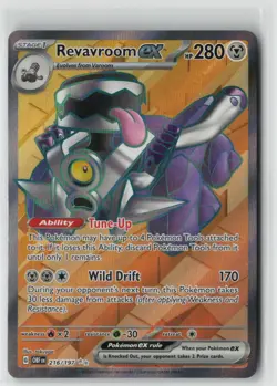 Pokemon Revavroom ex #216/197 SV03: Obsidian Flames Near Mint or Better - Image 1