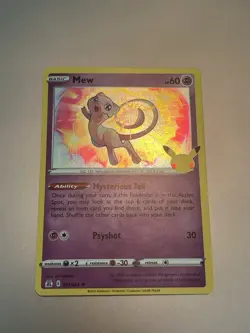 Pokemon Mew 011/025 Celebrations Holo Rare Holo English 2021 - NM - Image 2