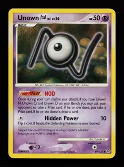 Unown [N] 69/132 Uncommon Secret Wonders Pokemon Cards - Image 1