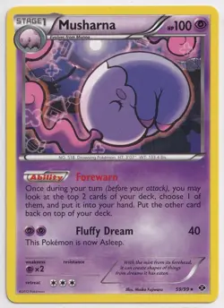 Next Destinies - Musharna - 59/99 - Pokemon - NM/M - Image 1