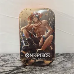 One Piece Tin Pack Set Vol. 2 Portgas D. Ace Tin TCG BRAND NEW FACTORY SEALED - Image 1