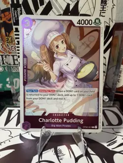 Bandai One Piece Card Game Charlotte Pudding OP08-067 Foil - Image 1