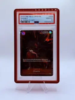 Shanks OP09-004 PSA 10 Alt Art Foil SR Emperors in the New World EN 2024 - Image 1