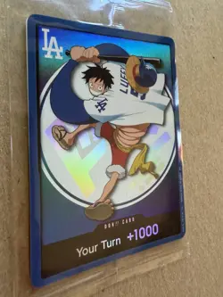 2026 LA Dodgers x One Piece Luffy DON!! Card Original Sealed Sleeve Promo - Image 5