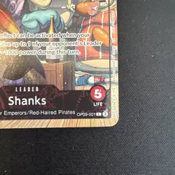 One Piece Shanks (2025 PSA Magazine Promo) OP09-001 Promo Card Foil NM - Image 4