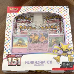 Pokemon TCG Scarlet & Violet 151 Alakazam ex Collection Box Promo Booster 1 - Image 1