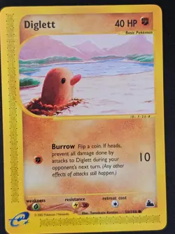 Pokemon TCG Diglett 50 Skyridge Mint Near Mint (non-holo) - Image 1