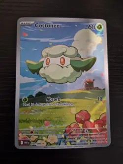 Pokemon Cottonee Illustration Rare White Flare 090/086 - Image 1