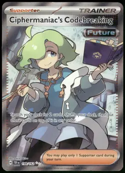 Pokemon Ciphermaniac's Codebreaking Ultra Rare SV05: Temporal Forces 198/162 - Image 1