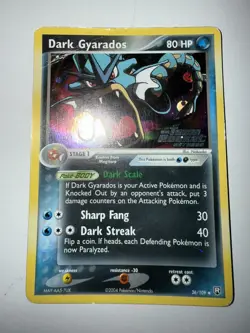 Dark Gyarados 36/109 Reverse Stamped Team Rocket Returns Pokemon TCG Damaged - Image 4