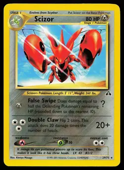 Scizor 29/75 Rare Neo Discovery Pokemon Card - Image 1