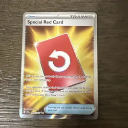 Special Red Card 113/086 Ultra Rare Chaos Rising Pokemon Holo Near Mint - Image 1