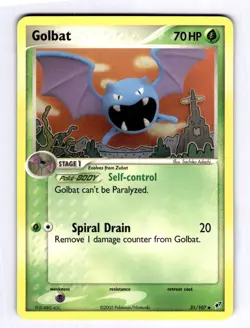 Golbat Deoxys #31 (2005) Uncommon NM Pokemon - Image 1