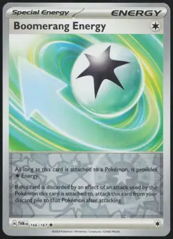 Boomerang Energy 166/167 Uncommon Twilight Masquerade Pokemon Reverse Holo NM - Image 1