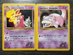 POKEMON SABRINA'S SLOBRO 60/132 + SABRINA'S SLOWPOKE 95/132 GYM HEROS 2000 LP - Image 1