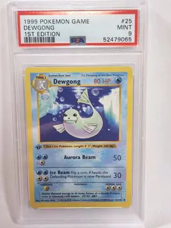 1999 Pokemon Dewgong 1st Edition PSA 9 #25 - Image 1