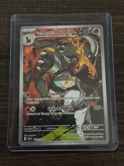 Team Rocket's Houndoom 191/182 Illustration Rare Pokemon TCG Destined Rivals NM - Image 1