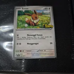 [NM] Eevee 285/SV-P | Limited Pokemon Promo Taro Stamped Indonesian - Image 1