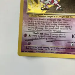Mr. Mime 6/64 Jungle Unlimited Holo Rare Pokemon Card MP - Image 5
